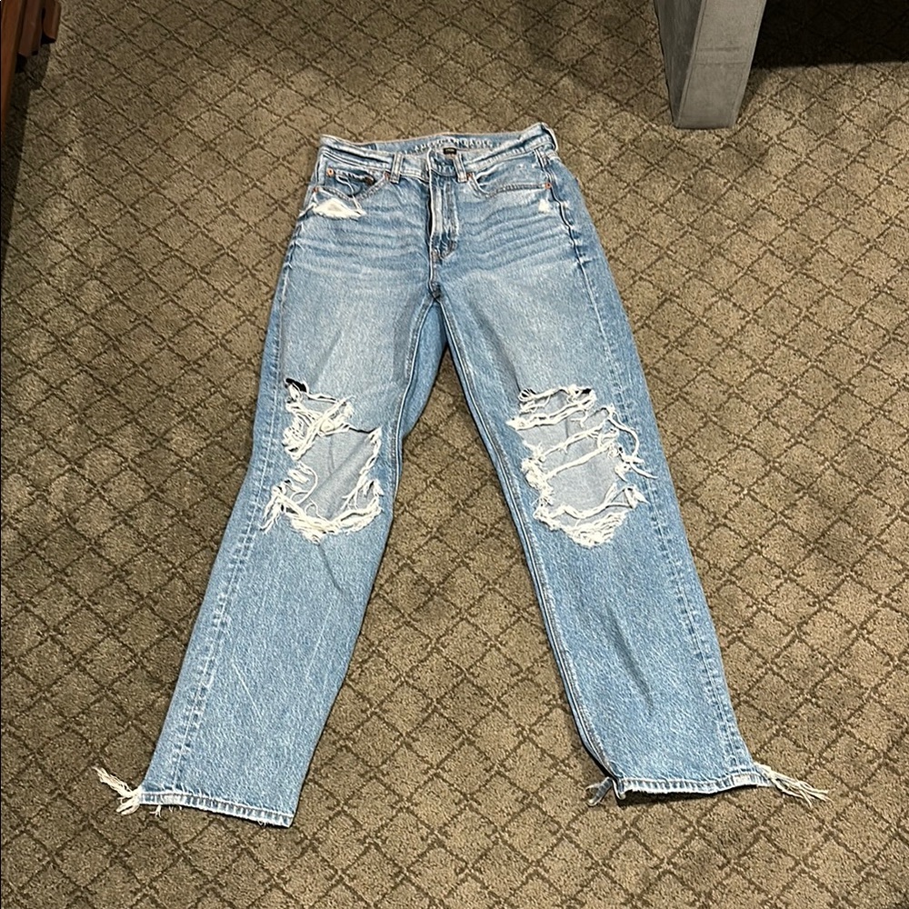American Eagle Outfitters Blue Straight Leg Jeans